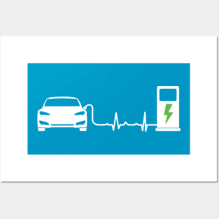 10 Things I Love About My Electric Car (Light Text) Posters and Art